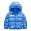 Bebé niña niño chaqueta otoño invierno ropa de dibujos animados niños cálido grueso abrigo con capucha niños ropa exterior 1-7 y ropa para niños pequeños 211204