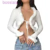 2022 Autumn Sexy Womens Tops New Furry Lace Pit Bar Cardigan Long Sleeve V-neck Slim Sweater 4 Colors