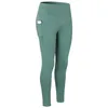 Pantaloni da yoga da donna Taglia europea Sport Fitness Leggings da palestra attivi Collant da allenamento a vita alta con tasche