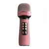 Mikrofony Micropono de Karaoke Con Bluetooth Para Teléfono, Amplififificador de Condensador Inalámbrico Incorporado, Cambiador VOZ Tarjeta Sonido Y Altavoz
