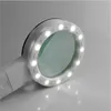 20x Mikroskop 20 gånger Smycken Antik Värdering Förstoringsglas Handhållen Läsning 12 LED Lights High Definition Lens med presentförpackning