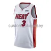 Mens Kvinnor Ungdom Dwyane Wade White Swingman Jersey Stitched Custom Name Any number