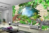 2021 Custom 3D Wallpaper Animal jungle Wall papers Home Decor Living Room Bedroom Landscape Background Mural