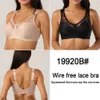 Minimisateurs filaires pour femmes Confort et soutien Plus Taille Push Up Soutien-gorge Sexy Lingerie Transparent Dentelle Super Mince Intimates 85D-105F 210728