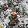 Christmas Tree Plush Hanging Ornaments Xmas Decorations Festive Season Pendant Santa/Snowman/Reindeer Holiday Party Decor w-00907