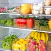 Kitchen Storage & Organization PET Refrigerator Organizer Bins Stackable Fridge Food Box With Handle Clear Plastic Pantry Freezer Tool