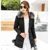 Cappotto parka moda invernale donna coreano M-3XL plus size rosa grigio nero slim con cappuccio manica lunga abbigliamento caldo e spesso LR295 210531