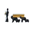 164 High Simulation Plastic Ghana Funeral Coffin Dancing Pallbearer Team Model Exquisite Workmanship Action Figur Bildekor240S7781034