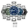 Watchband 21mm Watch Band Strap 316L Paslanmaz Çelik Bilezik Kavisli Uç Gümüş Aksesuarlar Adam L3 Fetih Araçları için İzle