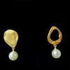 Saijia perle boucles d'oreilles français net rouge design simple mode boucles d'oreilles femme S925 argent aiguille 6717070