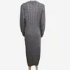 Bodycon Dress Black Long Sleeve Plus Size Clothing Autumn Winter Fashion Twist Knitted Jumper Sweater Dresses For Women Casual