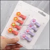 Hair Aessories Baby, Kids & Maternity Color Childrens Bag Cotton Hairpin Small Flower Side Clip Baby Girls Cute Girl Headdress Drop Delivery