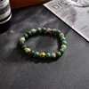 Hänghalsband 8mm naturliga afrikanska turkosa labradorite lyckliga jade pärlstav halsband smycken set 108 mala meditation bön rosa205u