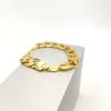 Bracciale da uomo e donna Curb catena a maglia cubana da 12 mm 8 pollici fine 18 ct THAI BAHT G F oro italiano 24K Connect giallo solido239Q