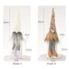 Christmas Gnomes Decorations Handmade Swedish Tomte with Long Legs Scandinavian Figurine Plush Elf Doll XBJK2108