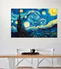 Vincent van Gogh La notte stellata Pittura a olio Poster Stampa Decorazioni per la casa Materiale per carta fotografica con cornice o senza cornice