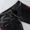 Sexig Mens Zipper Crotch Mesh See-Through Splice Low Rise Slim Fit Tight Jockstraps Boxer Shorts Evening Party Clubwear Kostymer 210329