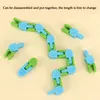 Faixas malucas Snap clique Fidget Toys for Kids 24 Links Snake Puzzles Travel Games Add Adhd Diy Development Toy Dinistro Stress Sensory Cube Toys