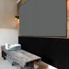 2022 HOT 4K 8K Schermo TV laser ALR Luce ambientale che rifiuta CLR PET Schermo di proiezione a telaio fisso in cristallo nero 60 "- 120" per proiettore UST a ottica ultra corta