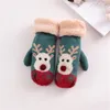Pięć palców Rękawiczki 1 pary zimowe ciepłe prezenty świąteczne pończochy dla kobiet ekran dotykowy Elk Design Riding Plush Mitte6172189