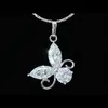 Peacock Star 3.5 Butterfly CZ Pendant Halsband CSN292