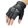 Sporthandschoenen retro motorfiets koolstofvezel racen off-road ademende halve vinger