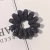 Woolen Phone Cord Hair Loop Rubber Band Spiral Shape Elastic Hair Band Furry Telephone Wire Hair Ring Rope Headwear Scrunchies