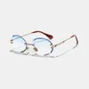 Ovale Vintage-Sonnenbrille für Damen