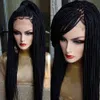 black braided wig