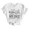 If My Mouth Doesn't Say it My face will Women tshirt Cotton Casual Funny t shirt Lady Yong Girl Top Tee 5 Colors X0628