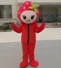 Performance Costumes de mascotte de fraise rouge