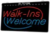 TC1258 Pub Bar Shop Open Walk Ins Welcome Light Sign Dual Color 3D Grabado