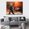 Modern Spanish Dancer Paintings Tango Argentino with Music Handmade Canvas Art for Living Room Wall Decoration Gift302Y