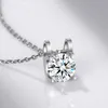 100% 925 Sterling Silber Halsketten Anhänger Echt Mit Kette Für Frauen Mode Schmuck D-049