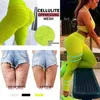 Vertvie High midja Sexig Yoga Leggings Kvinnor Fitness Gym Fold Sport Pants Elastic Legggin Slim Hip Push Up Female Workout Tights H1221