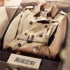 Trenchs de Femmes Classique Khali Genou Longueur Premium Manteau Pour Femme 2021 Automne Hiver Designer De Luxe Femme Vêtements Vintage