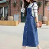 Casual Kleider 2021 Frauen Denim Kleid Frühling Sommer Einreiher Sommerkleid Overalls Jeans Plus Größe 628