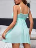 女性の寝室の女性のセクシーなランジェリー弓ベビードールエロティックコスチュームパジャマアンダーウェアポルノドレスフェムメナイトドレス