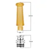 Großhandel 510 Drip Tip Adapter Rauchen Zubehör Verlängern Epoxy Mundstück Draht Bohrung Edelstahl Emitter Saugen 4 Farben Für TFV8 X Big Baby Crown Zerstäuber