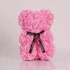 10pcs Dia dos namorados PE Rose Bear Toys recheado cheio de amor romântico ursinho de pelúcia boneca boneca fofa namoradas crianças presentes Presente 25cm