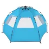 2022 Event Party Supplies grossist Glasfiber Pole Oxford Cloth Quick-Open Free Ride Beach Tent Blue