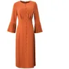 Qualité supérieure printemps sexy Vintage Drapé robes longues Mode Slim Casual Féminité Solide robes Femmes Robe De Soirée