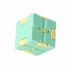 Infinity Cube Candy Color Fidget Puzzle Anti Descompresión Juguete Dedo Mano Spinners Juguetes divertidos para niños adultos TDAH Alivio del estrés Regalo La mejor calidad