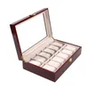 2/3/5/6/10/12 Grids Watch Boxes Wooden Wristwatches Case Holder Organizer Storage Cases for Quartz Bracelets Jewelry Box Display Gift