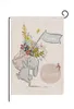 NEWNew Pâques Jardin Drapeaux Coloré Impression Double Face Lapin Croix Oeuf Lettres Motif Drapeau Bannières Personnalisé RRE11984