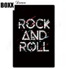 Rock Roll Tin Sign Vintage Metal Sign Plack Metal Vintage Metal Poster Retro Rock Wall Decor för Bar Pub Club Man Cave Chic Plate6549179