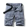 Mężczyźni Spodenki Plaid Beach Summer Mens Casual Camo Kamuflaż Wojskowy Krótkie Spodnie Męskie Bermuda Cargo Kombinezony 210714