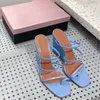 Sandalias de verano de calidad superior para mujer, zapatillas de tacón de banda estrecha de cuero genuino, zapatos de tacón de cuña de diseñador de lujo más nuevos, zapatos de mujer de gran tamaño