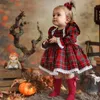 Girl's Dresses Christmas Dress For Baby Girl Year Costume Red Plaid Princess Party Evening Toddler Xmas Clothes