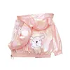 Primavera Estate Autunno Ragazze Cute Cartoon Sottile Giacca Shinning Bambino Bambini Cappotto 211204